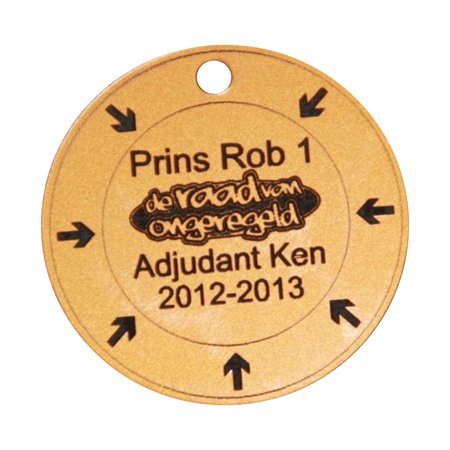 Acrylaat Medailles van 3 tot 30 cm groot  met jouw eigen ontwerp