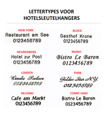 CombiCraft  CASTEL massief Messing Hotelsleutelhanger incl. stootring en S-haak - in verschillende uitvoeringen leverbaar