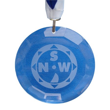 CombiCraft Glas medaille met jouw eigen ontwerp