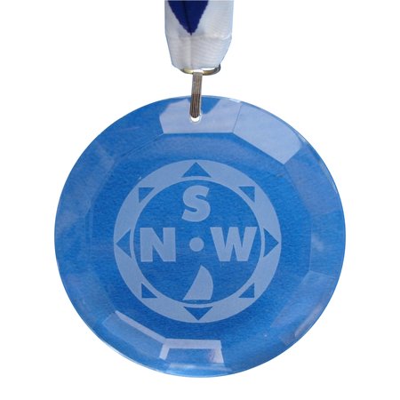Glas medaille met jouw eigen ontwerp