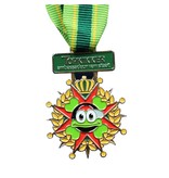 Gegoten medaille ingekleurd met jouw eigen ontwerp