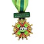 Gegoten medaille ingekleurd met jouw eigen ontwerp