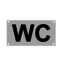 WC algemeen toiletbordje 88x46mm