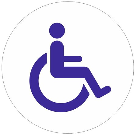 Invalide toiletbordje Aluminium Ø75mm met tape