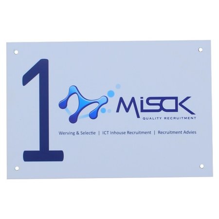 Full colour bedrukte aluminium borden