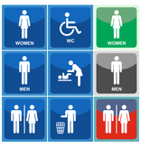 Toilet of Facilitaire Bordjes 10x10mm met tape of boorgaten - Fox-serie