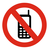 Geen mobiele telefoon bordje