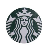 Logoplaatje Aluminium Rond 30mm en ½mm dik Full Colour bedrukt met 2 gaatjes of tape