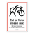 Fietsen in rek plaatsen bord