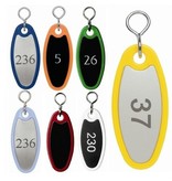 Paddington Sleutelhanger Nylon Ovaal 80mm met gedraaide S-haak