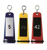 Barok Hotelsleutelhanger Kunststof 105mm met gedraaide S-haak