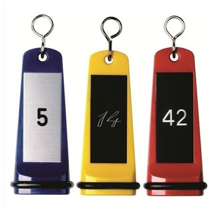 Barok Hotelsleutelhanger Kunststof 105mm met gedraaide S-haak