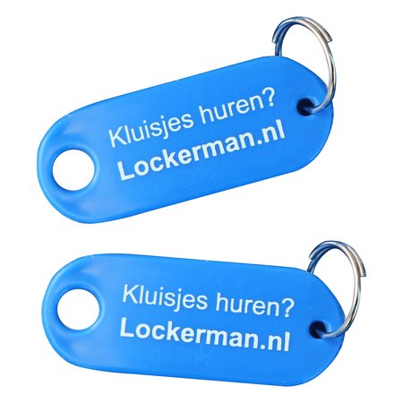 CombiCraft Sleutellabels met papier 55x22mm met jouw bedrukking - per 2500 stuks