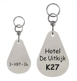 Druppel Sleutelhanger Charville met wartel en ring