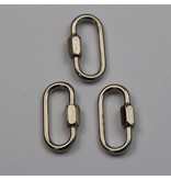 Schroefschakel of ring met schroefsluiting