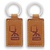 Sleutelhanger, leer met logo naar wens