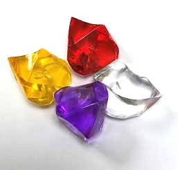 CombiCraft Gem of diamant steentjes Kunststof in diverse kleuren