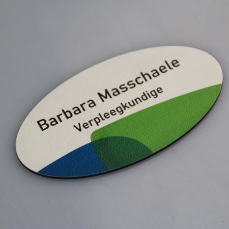 CombiCraft Kunststof Naambadge met full colour Texture bedrukking