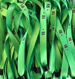 18+ textiel polsbandjes met cap-lock sluiting - per 100 stuks