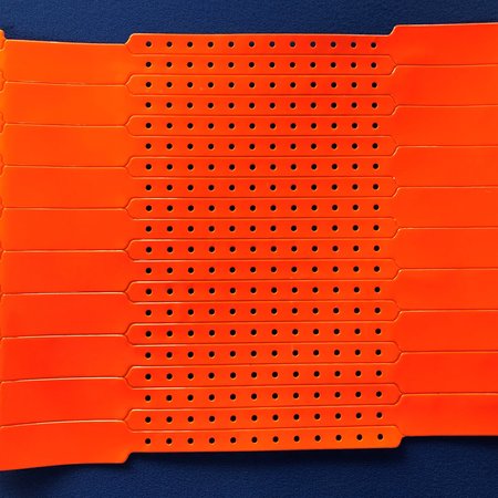 CombiCraft Blanco brede vinyl polsbandjes - 100 stuks