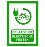 Bordje - Oplaadpunt elektrische fietsen 21x30cm