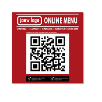 QR bordje voor online menu