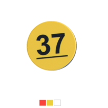 Restpartij: Nummer plaatjes Ø50 mm 1-50