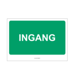 Bordje - Ingang 30x21cm