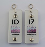 Plexiglas sleutelhanger Bright met bedrukking