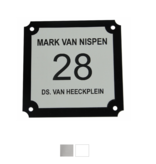 Parisienne Kunststof Huisnummer en Naambordje