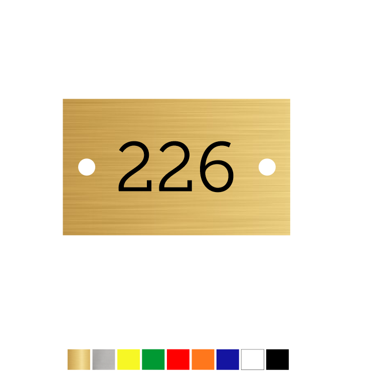 Voorwaarde zin entiteit Nummerplaatjes Kunststof Rechthoek met 2 gaatjes | CombiCraft