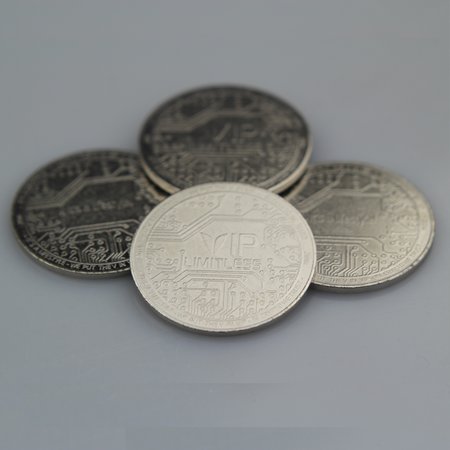 100 Staal vernikkelde VIP-munten Ø40x2,0mm,