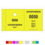 CombiCraft Garderobebonnen of garderobenummers  met een ophang gat in boekjes gebundeld  en met jouw tekst naar wens (per 1000 stuks)