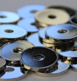 Metalen slagmunt als logoplaatje met of zonder  gat