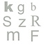 CombiCraft 3D letters en cijfers van RVS-Look  Aluminium in 3D  van 40 tot 300 mm hoogte in vier verschillende lettertypes