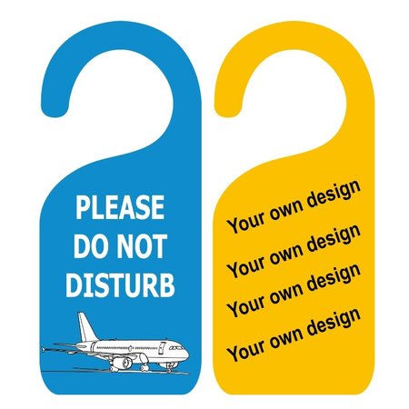 Eigen ontwerp Niet-Storen of Do-Not-Disturb Deurhangers 65 x 150mm Kunststof - Model SMART