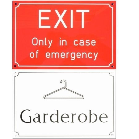 Gekleurde acrylaat buitenbordjes UV Bestendig