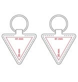 Leren of Kunstleren sleutelhangers BOR in 80x55mm met uw brandlogo