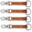 Leren of Kunstleren sleutelhangers  in 140x15mm met uw brandlogo