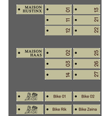 Maison Haas Hustinx Sleutellabel