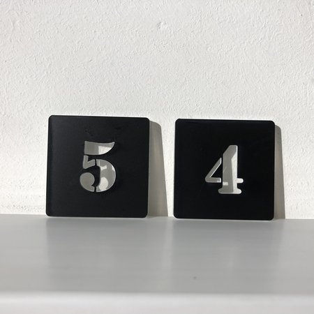 Nummer (deur) bord Serie Plex