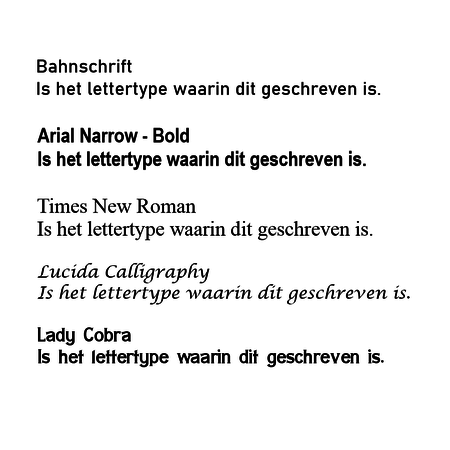 Kunststof naamplaatje met 2 gaatjes 100x38mm Klassiek ontwerp