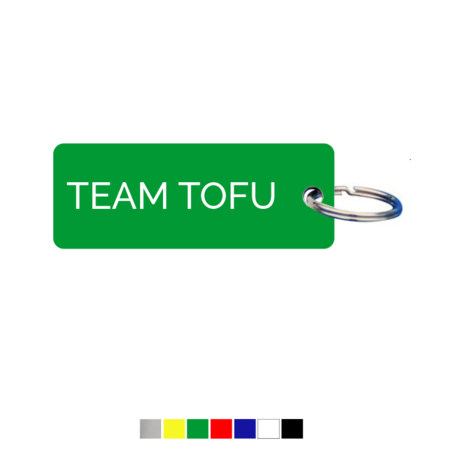 Sleutellabel of Sleutelhanger Team Tofu