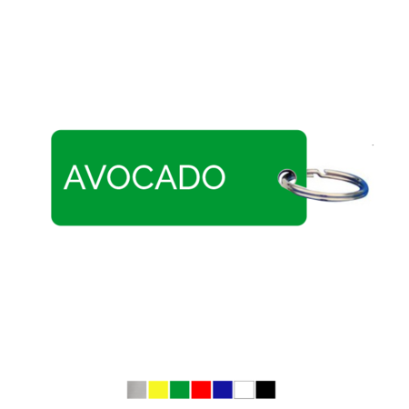 Sleutellabel of Sleutelhanger Avocado
