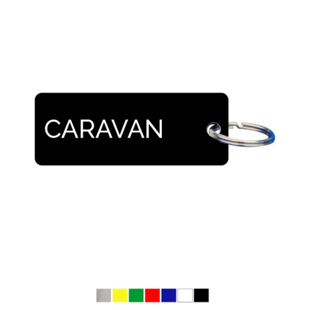 CombiCraft Sleutellabel of Sleutelhanger Caravan