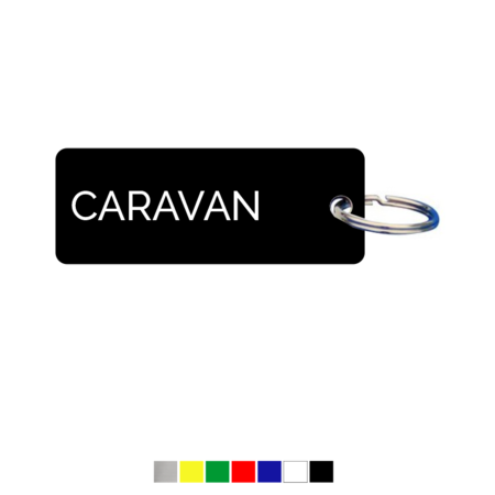 Sleutellabel of Sleutelhanger Caravan