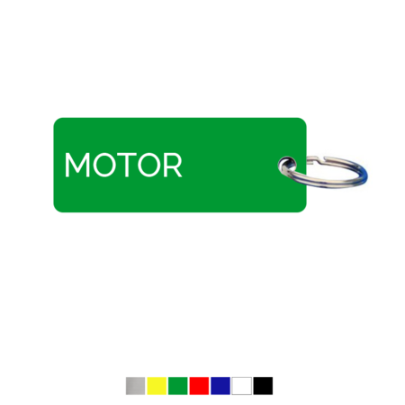 Sleutellabel of Sleutelhanger Motor