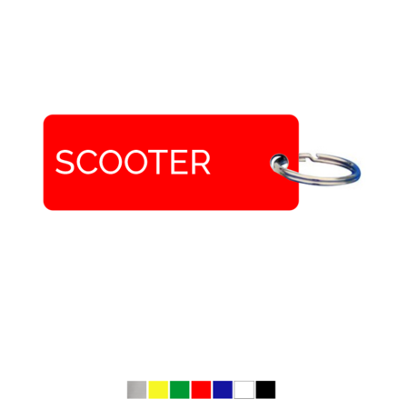 CombiCraft Sleutellabel of Sleutelhanger Scooter