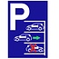 Bordje - Parkeerplaats, parkeervak, parkeerhaven achteruit inparkeren 21x30cm