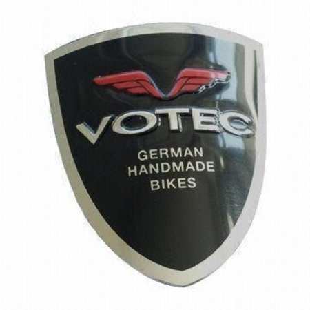 Conisch of gebogen logoplaatjes, mooi naar wens gebogen logo plaatjes